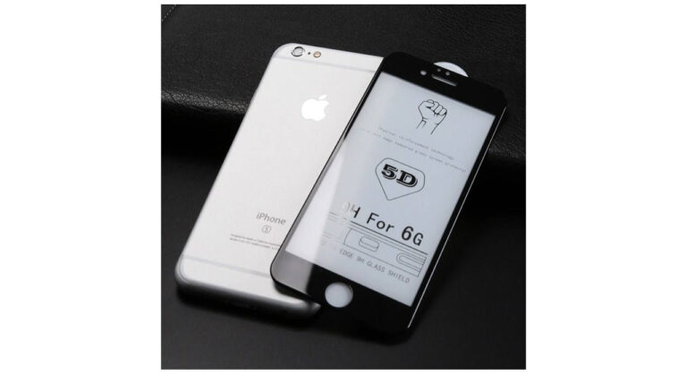 محافظ صفحه نمایش شیشه ای مدل 5D مناسب برای اپل آیفون 6/6s